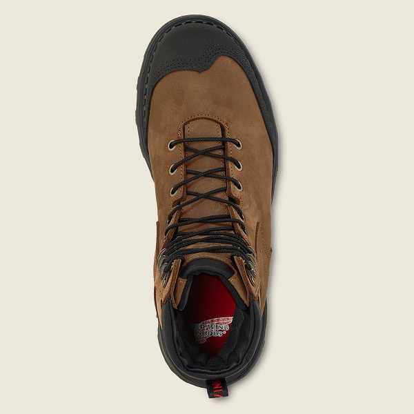 Safety Støvler Herre - Red Wing Burnside - 8-Inch Waterproof Toe - Brune/Sort - CNLGRD-927